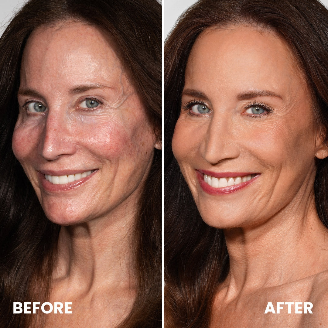 Color Changing Foundation for Mature Women – Instantly Adapts to Your Skin Tone – Buildable Light-to-Medium Coverage – 12-Hour Wear – Natural Dewy Finish – Hypoallergenic